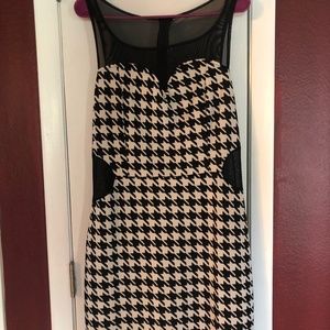 Sexy Herringbone Cutout Dress